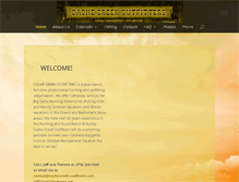 Tablet Screenshot of cache-creek-outfitters.com